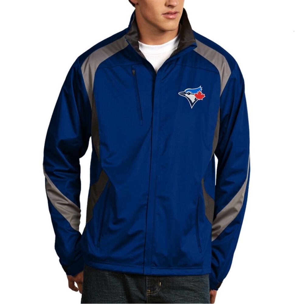 Men's Toronto Blue Jays Antigua Royal Tempest Full-Zip Jacket Size L